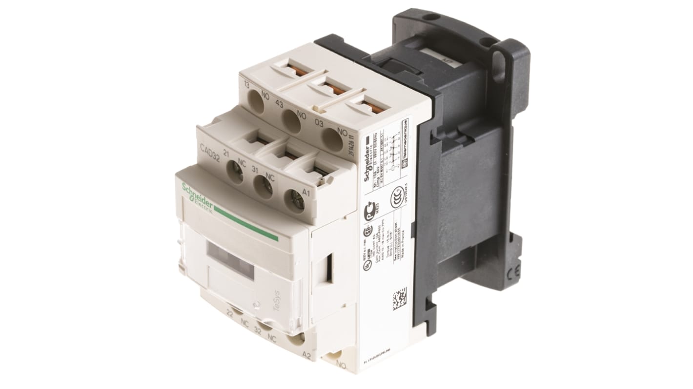 Schneider Electric CAD Control Relay 2NO + 2NC, 10 A Contact Rating, TeSys