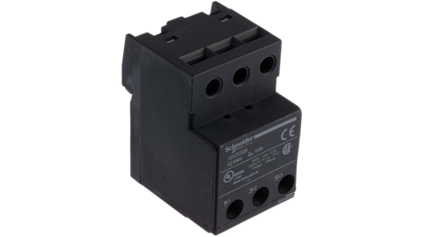 Schneider Electric Contactor Terminal Block for use with GV2 Series