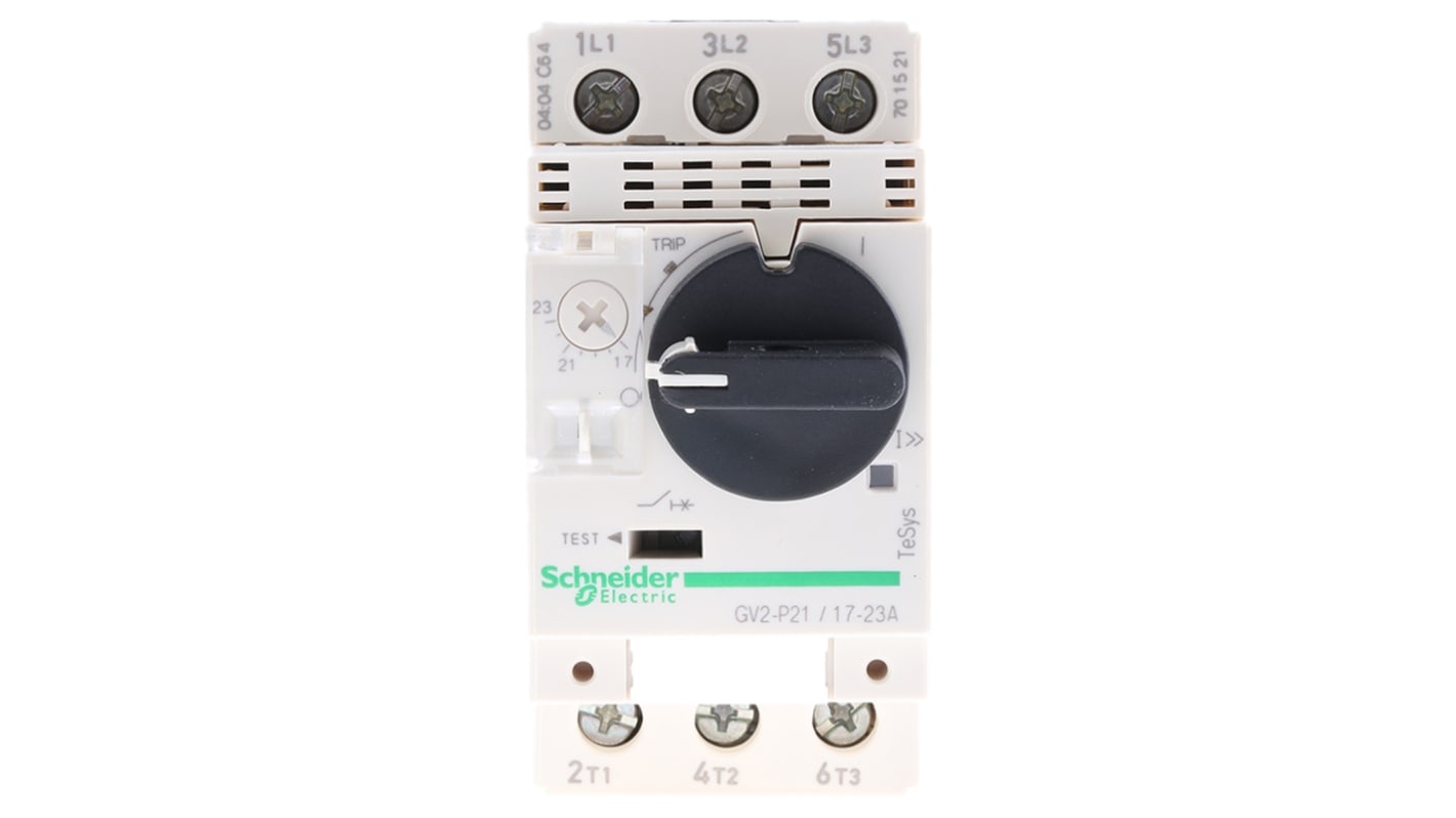 Disjoncteur moteur Schneider Electric TeSys GV2P 17 → 23 A.