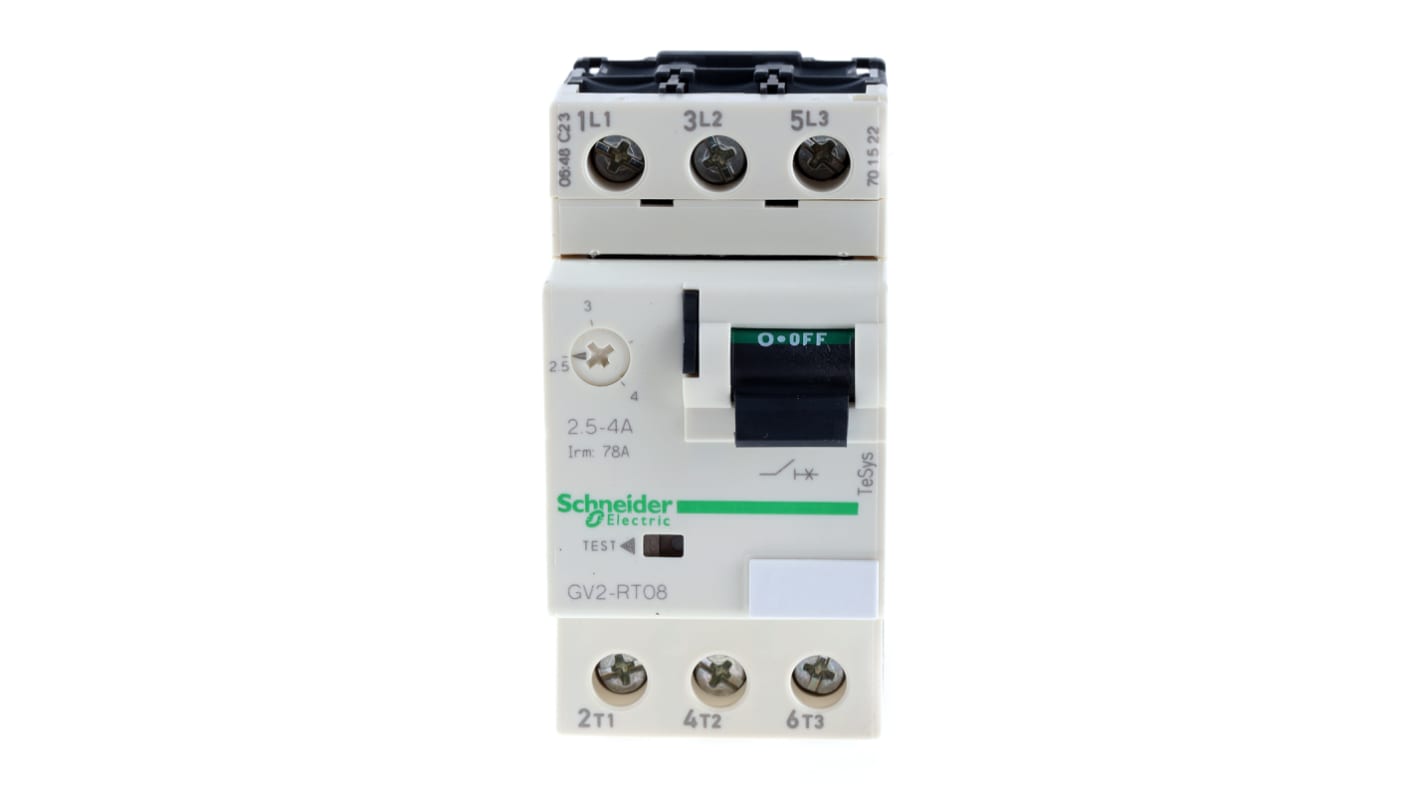 モータ保護回路ブレーカ Schneider Electric 2.5 → 4 A TeSys