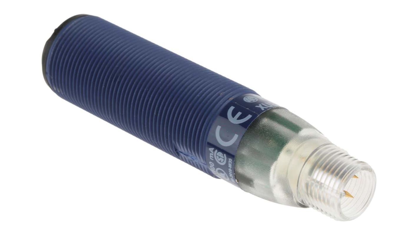 Telemecanique XUB zylindrisch Optischer Sensor, Diffus, Bereich 600 mm, PNP Ausgang, 4-poliger M12-Steckverbinder