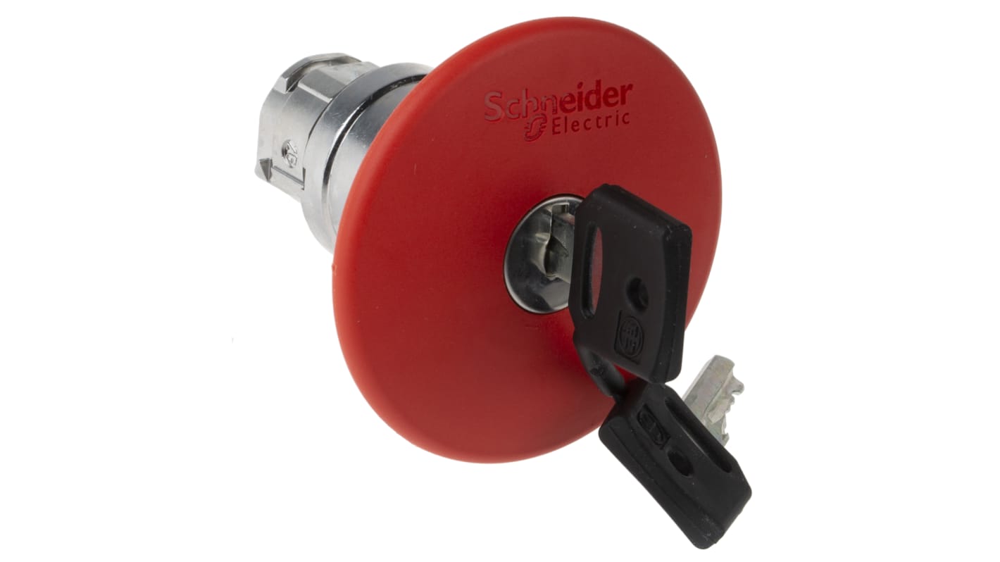 Schneider Electric Harmony XB4 Tafelmontage Not-Aus-Schalter, Rot Ø 22mm, 60mm, x 79mm, Schlüsselentriegelung