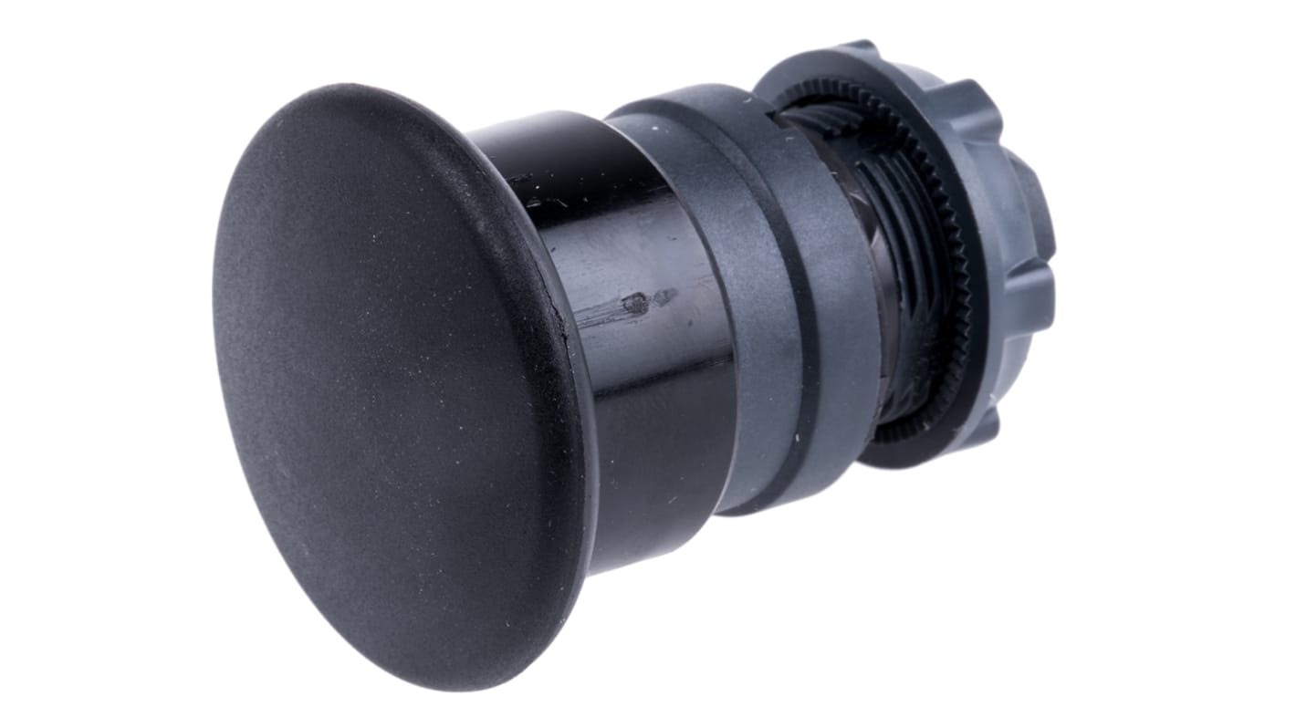 Cabezal de pulsador Schneider Electric serie Harmony XB5, Ø 22mm, de color Negro, Retorno por Resorte, Índices de