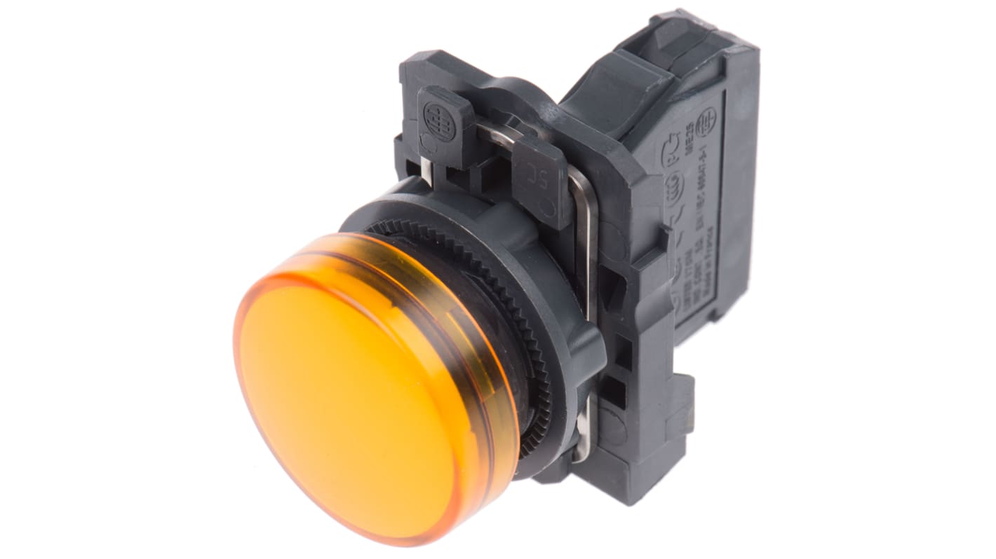 Spia XB5AVM5, LED universale, foro 22mm, Montaggio a pannello, , IP66, IP67