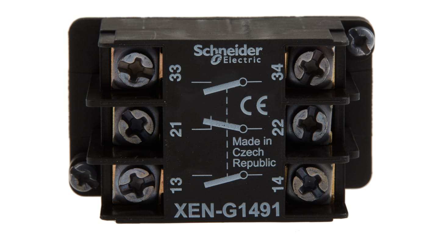 Bloque de contactos Schneider Electric XENG1491, 2 NA + 1 NC