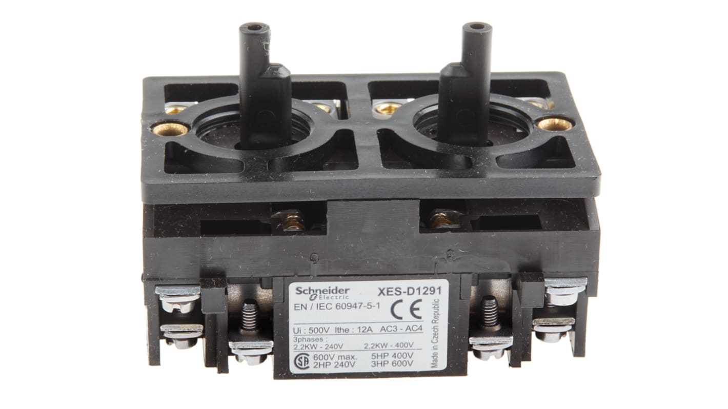 Schneider Electric XAC Kontaktblock, , 1 Wechsler, 600V für XACB, Schraubanschluss