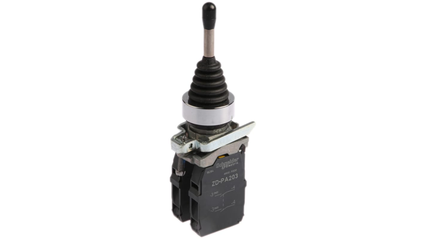 Interruttore joystick Schneider Electric XD4PA24 Ritorno a molla, tenuta IP66, assi 4