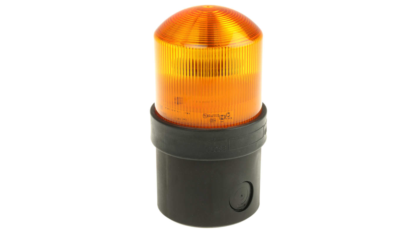 Schneider Electric Harmony XVB Series Amber Flashing Beacon, 24 V ac/dc, Base Mount, LED Bulb, IP65