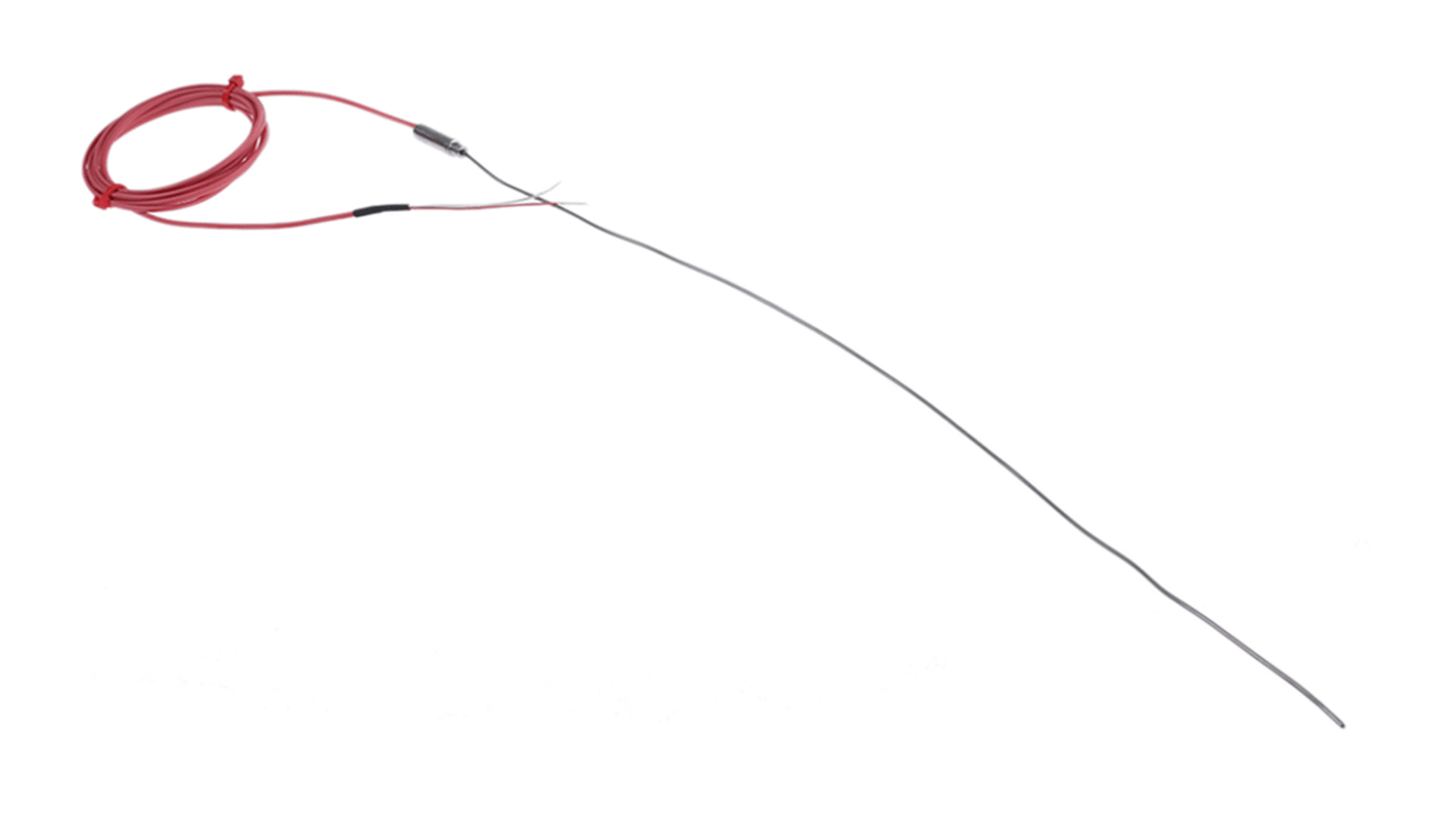 Thermocouple à isolation minérale RS PRO type N Ø 1.5mm, L 500mm, +1250°C max à Raccord dénudé