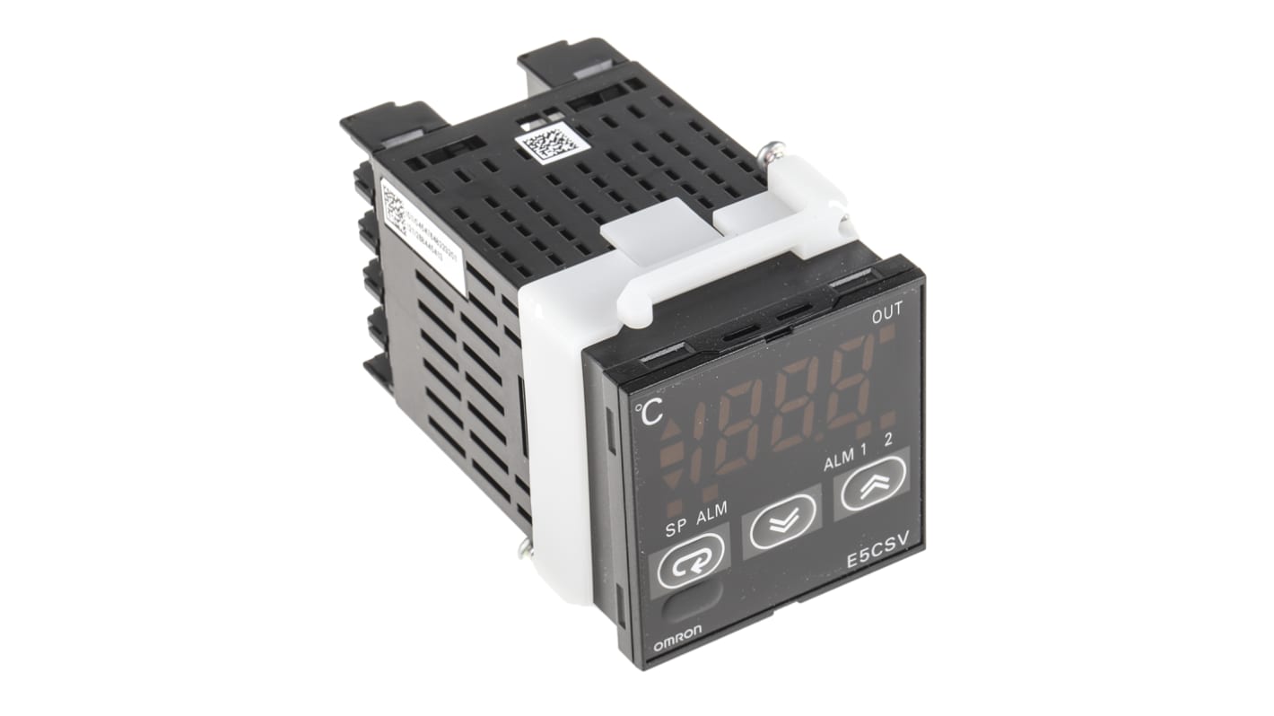 Régulateur de température PID Omron, E5CSV, 100 → 240 V c.a., 48 x 48mm, 1 sortie sorties , Relais statiques