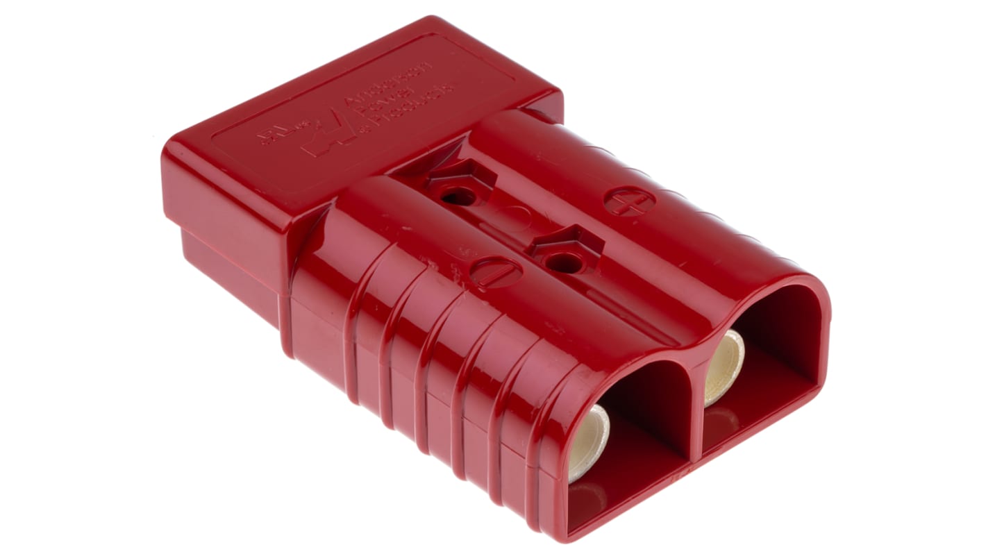 Conector de batería Anderson Power Products SB, Hembra a Macho de 2 vías, de color Rojo, 600 V, 350A