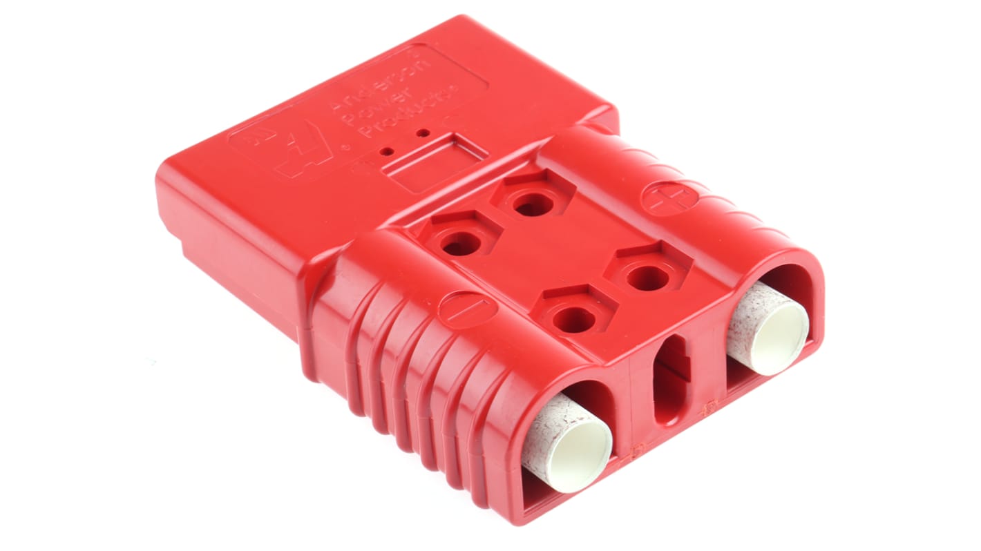 Conector de batería Anderson Power Products SBE, Hembra a Macho de 2 vías, de color Rojo, 160A