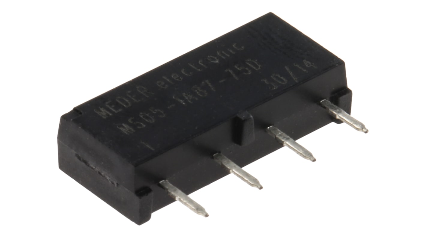 Meder nyelves relé SPST, 0,4 A, 5V dc, szigetelésfesz.: 1.5kV dc