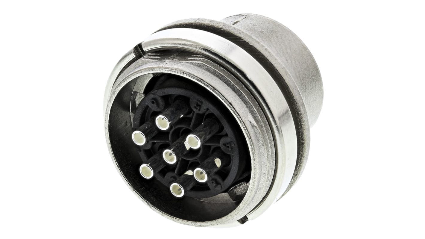 Amphenol Industrial, Signalmate C091 7 Pole M16 Din Plug, 5.0A, 300 V IP40, Screw On, Panel Mount