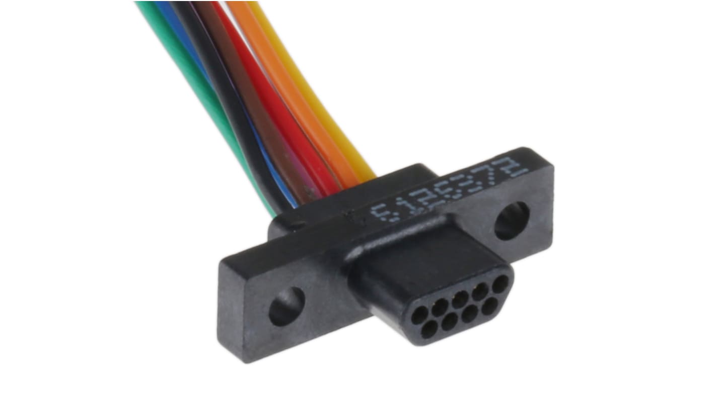 AV kabel, A: 9cestná zástrčka Micro D-Sub, B: Volný konec