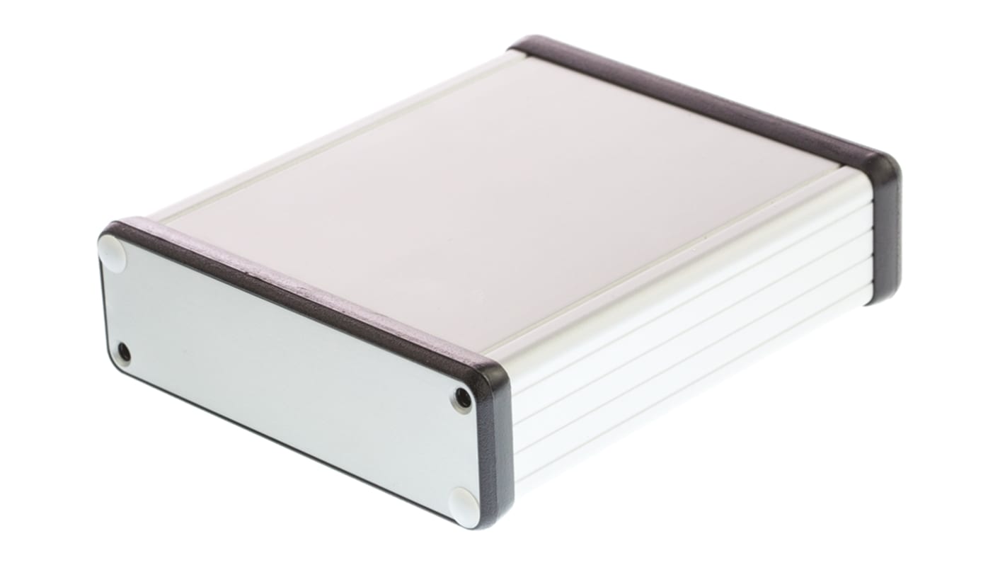 Hammond 1455 Series Silver Anodised Aluminium Handheld Enclosure, , IP54, 120 x 103 x 30.5mm