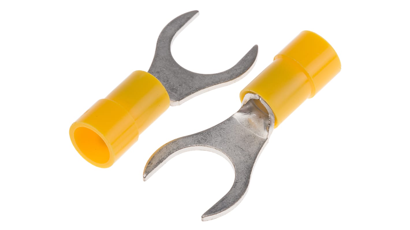 RS PRO Insulated Crimp Spade Connector, 4mm² to 6mm², 12AWG to 10AWG