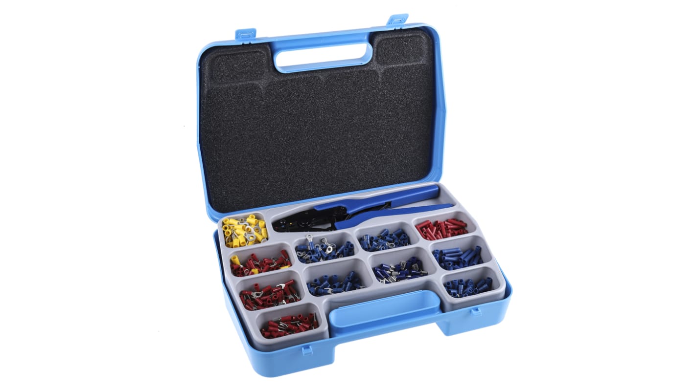 RS PRO 800 Piece Insulated Terminal Crimp terminal Kit