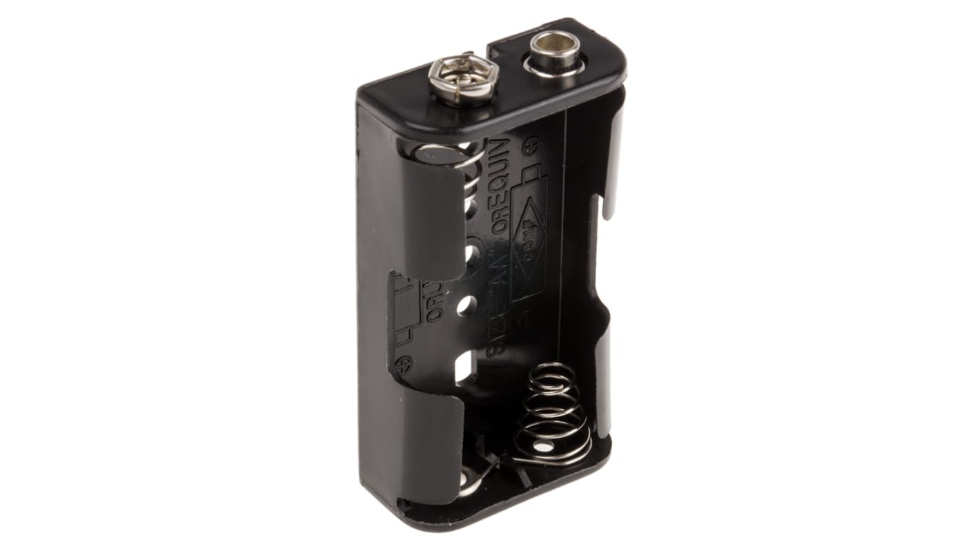 2474 Keystone AA Battery Holder, Press Stud Contact RS