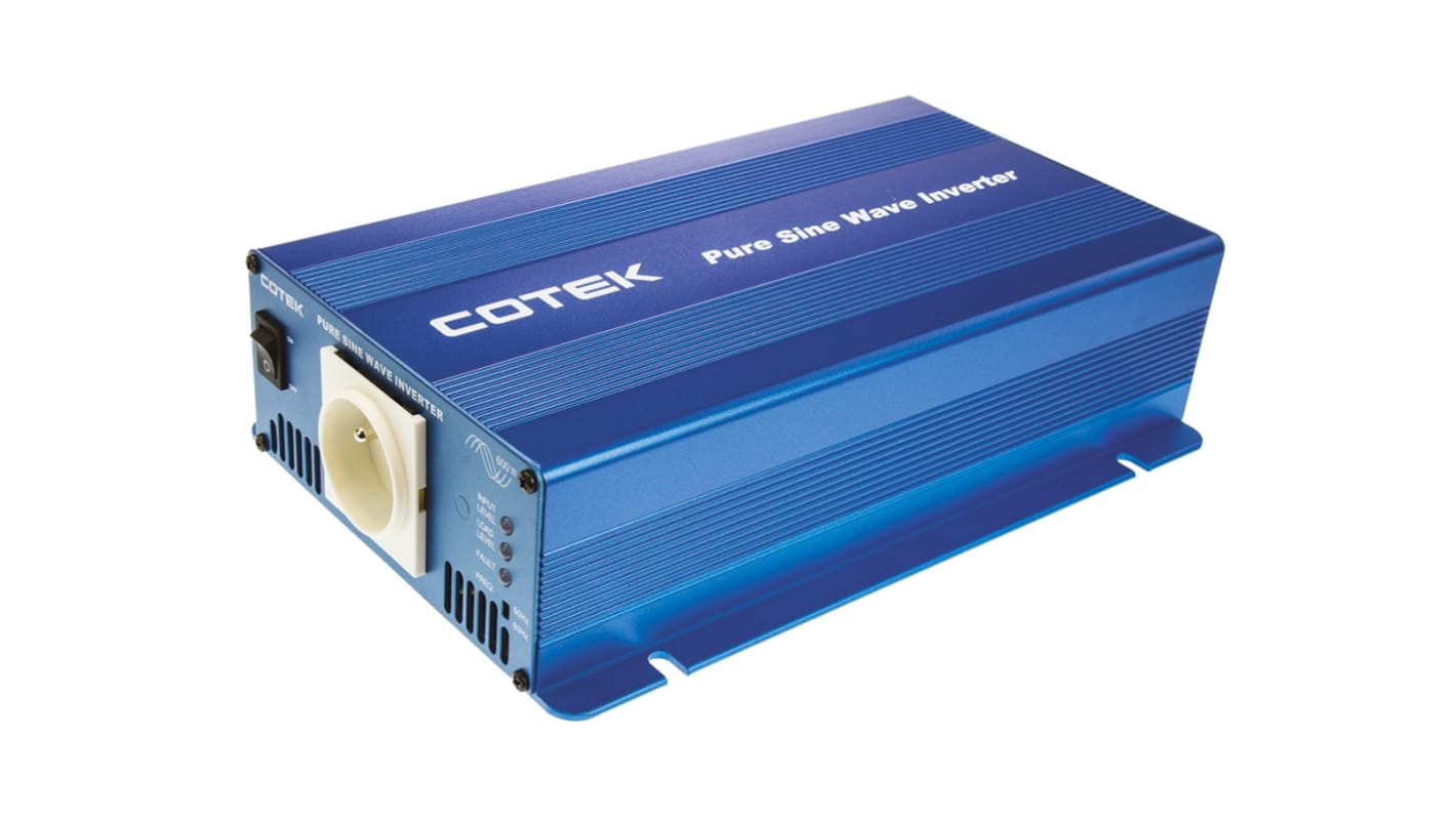 COTEK Pure Sine Wave 600W Fixed Installation DC-AC Power Inverter, 12V dc Input, 220 V ac, 230 V ac, 240 V ac Output