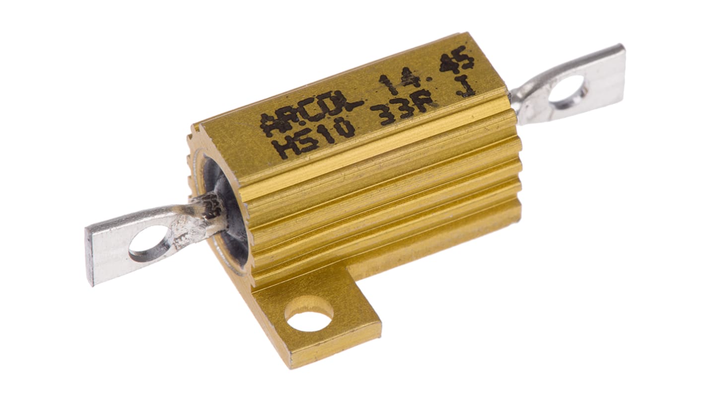 Arcol, 33Ω 10W Wire Wound Chassis Mount Resistor HS10 33R J ±5%