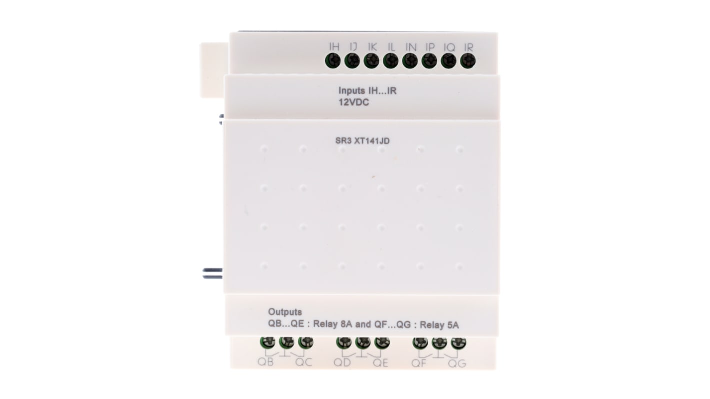 Schneider Electric Zelio Logic E/A-Modul, 8 Eing. Relais Ausg.Typ Digital Eing.Typ für Zelio Logic-Module 12 V dc