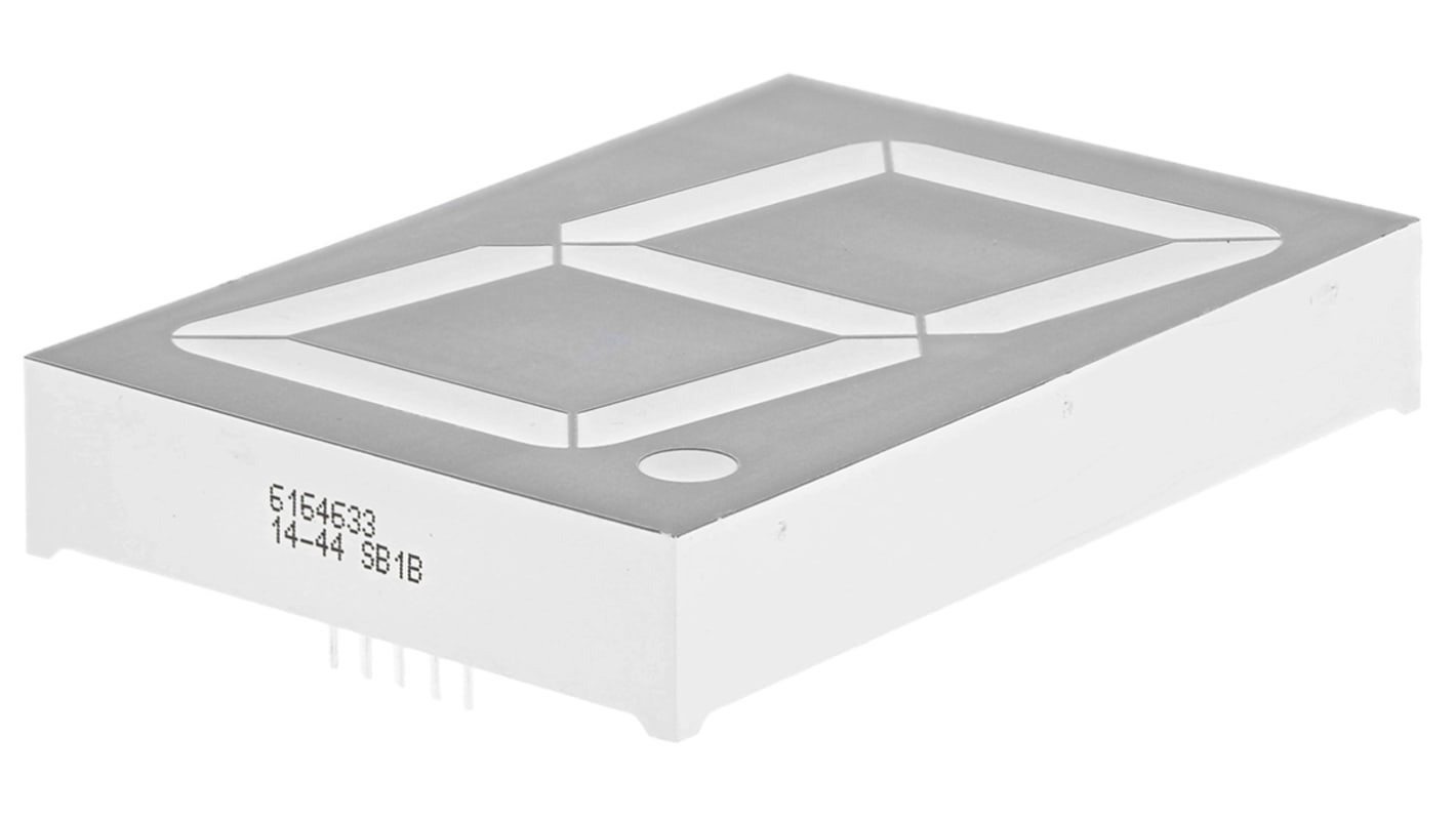 Kingbright LED-Anzeige 7-Segment, Blau 470 nm Zeichenbreite 32.2mm Zeichenhöhe 57mm Durchsteckmontage