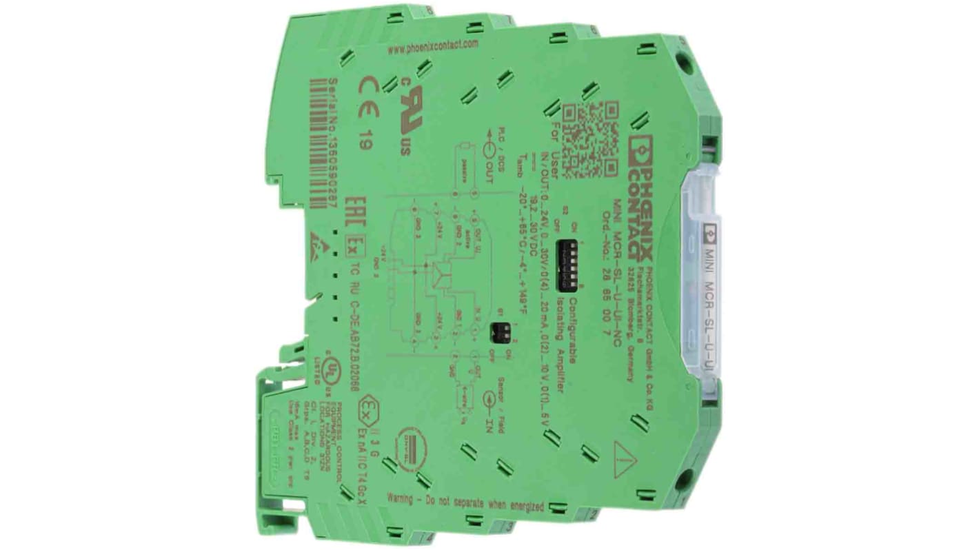 Conditionneur de signal Phoenix Contact MINI MCR 0 → 10 V, 0 → 20mA