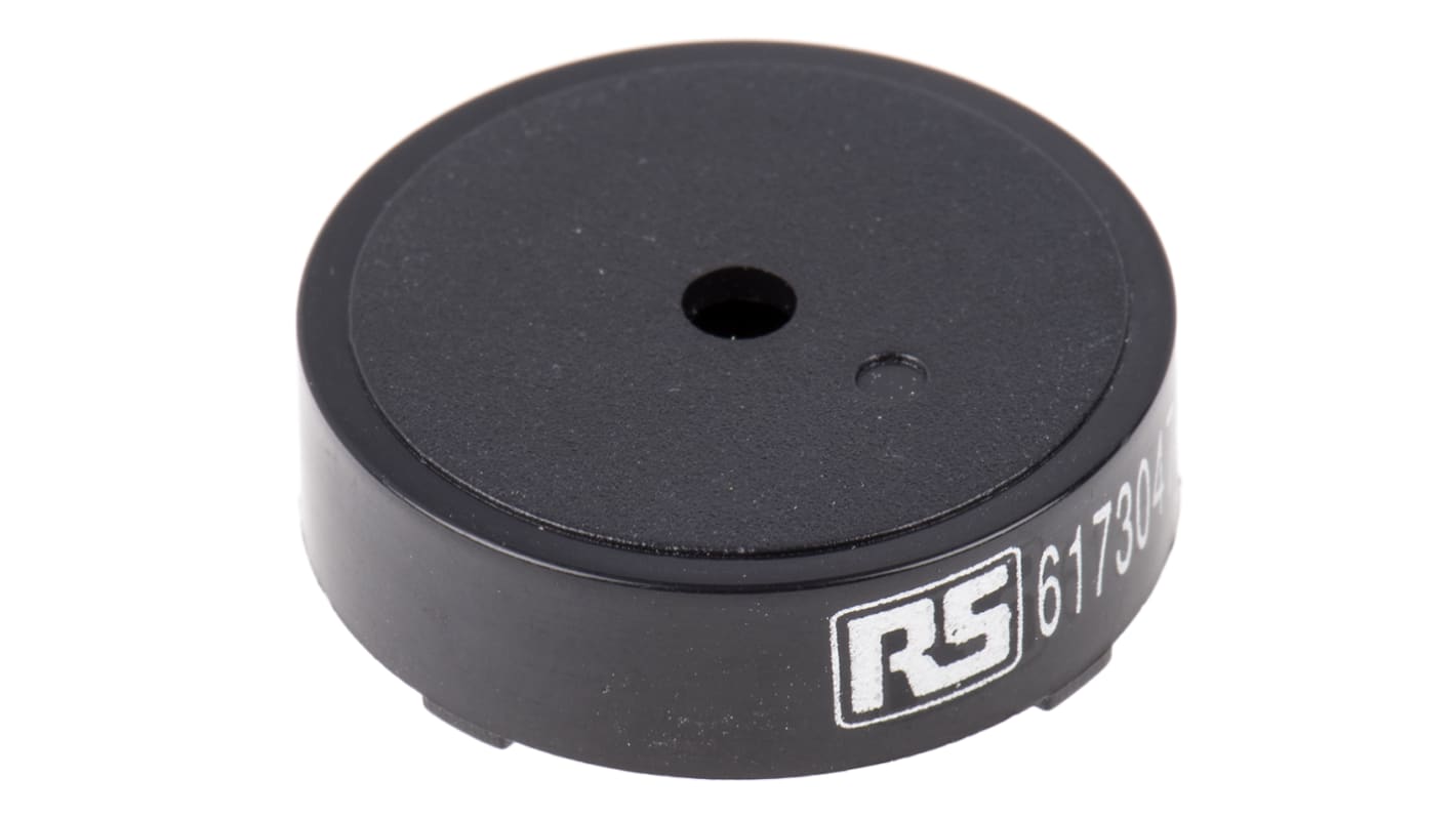 RS PRO Piezo Buzzer Dauerton, 85dB, Durchsteckmontage, 1 → 30 V ac, 1V ac→30V ac, Extern, ø 24mm, 24 x 7.5mm