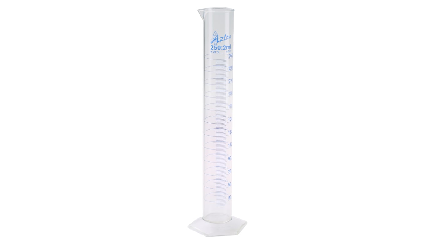 RS PRO PMP Graduated Cylinder, 250ml