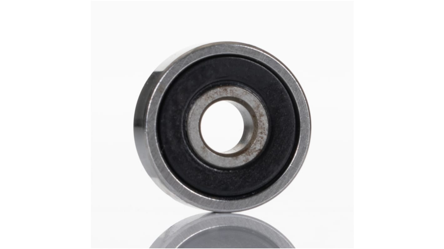 RS PRO 607-2RS Single Row Deep Groove Ball Bearing- Both Sides Sealed 7mm I.D, 19mm O.D