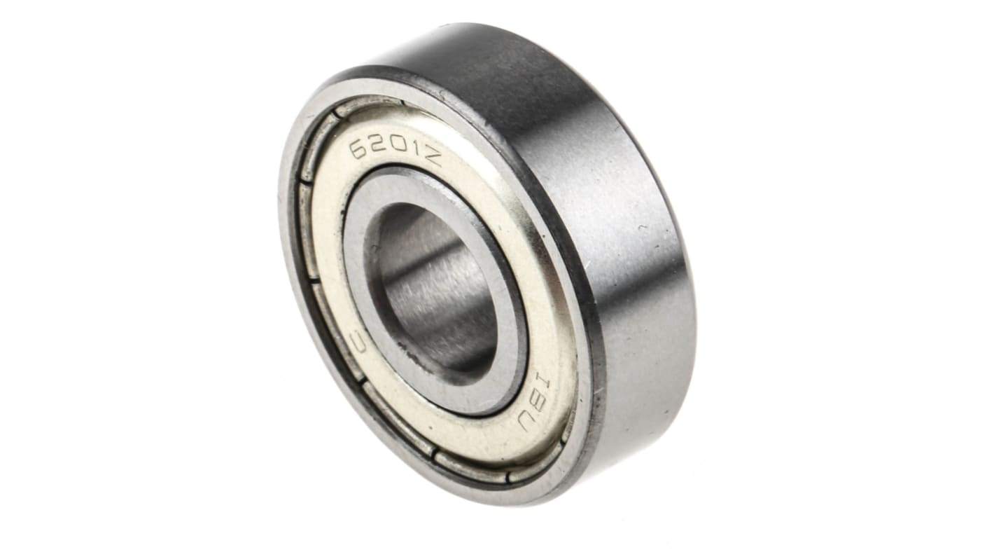 RS PRO 6201-2Z Single Row Deep Groove Ball Bearing- Both Sides Shielded 12mm I.D, 32mm O.D