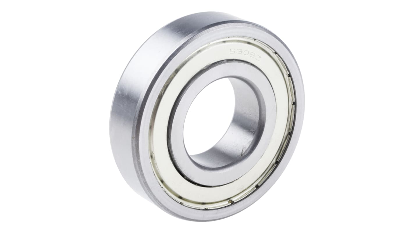 RS PRO 6308-2Z Single Row Deep Groove Ball Bearing- Both Sides Shielded 40mm I.D, 90mm O.D