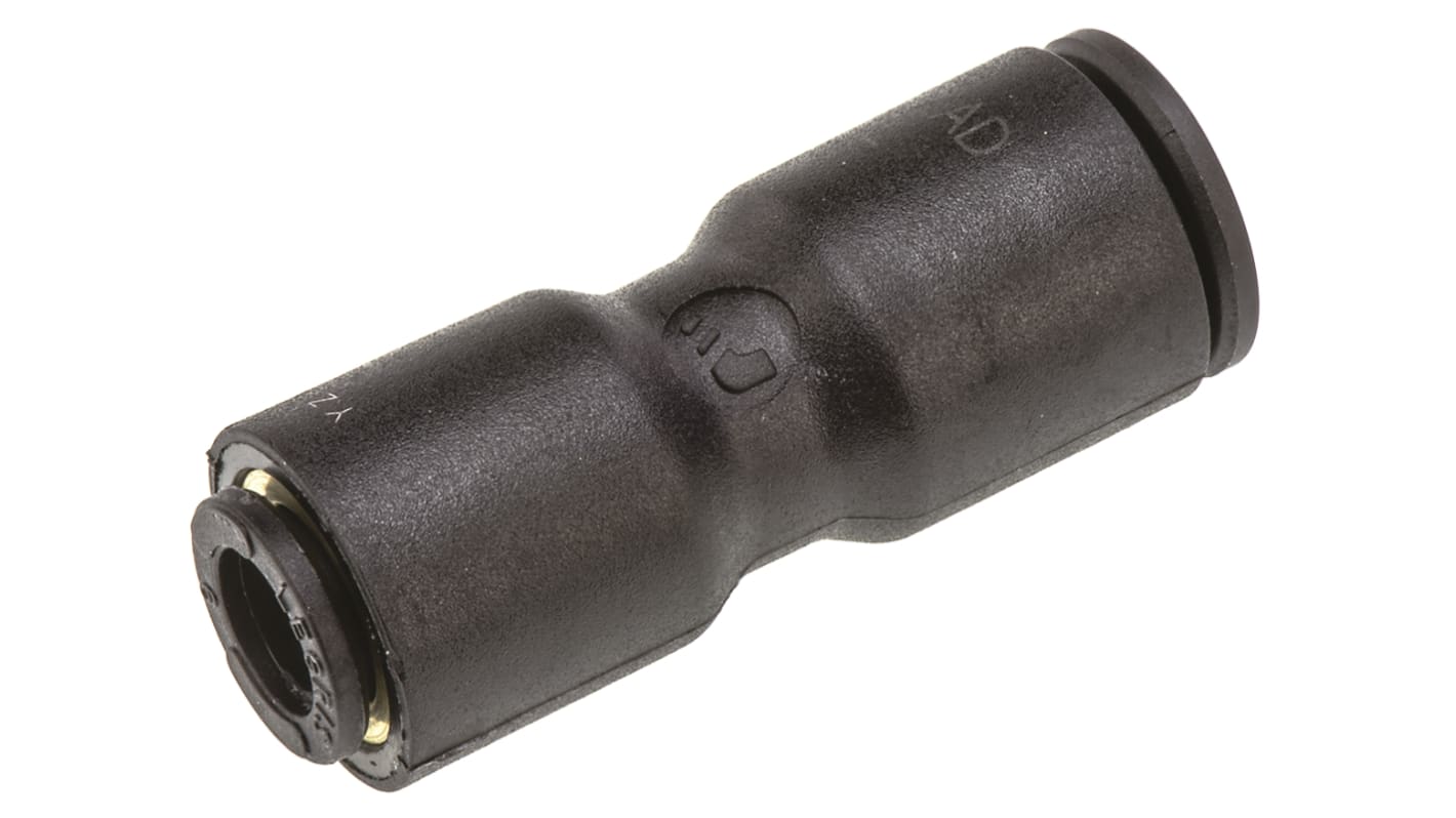 Legris LF3000 Series Straight Tube-to-Tube Adaptor, Push In 6 mm to Push In 8 mm, Tube-to-Tube Connection Style