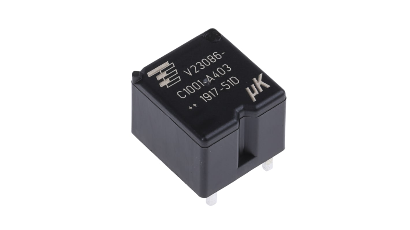 TE Connectivity PCB Mount Automotive Relay, 12V dc Coil Voltage, 25A Switching Current, SPDT