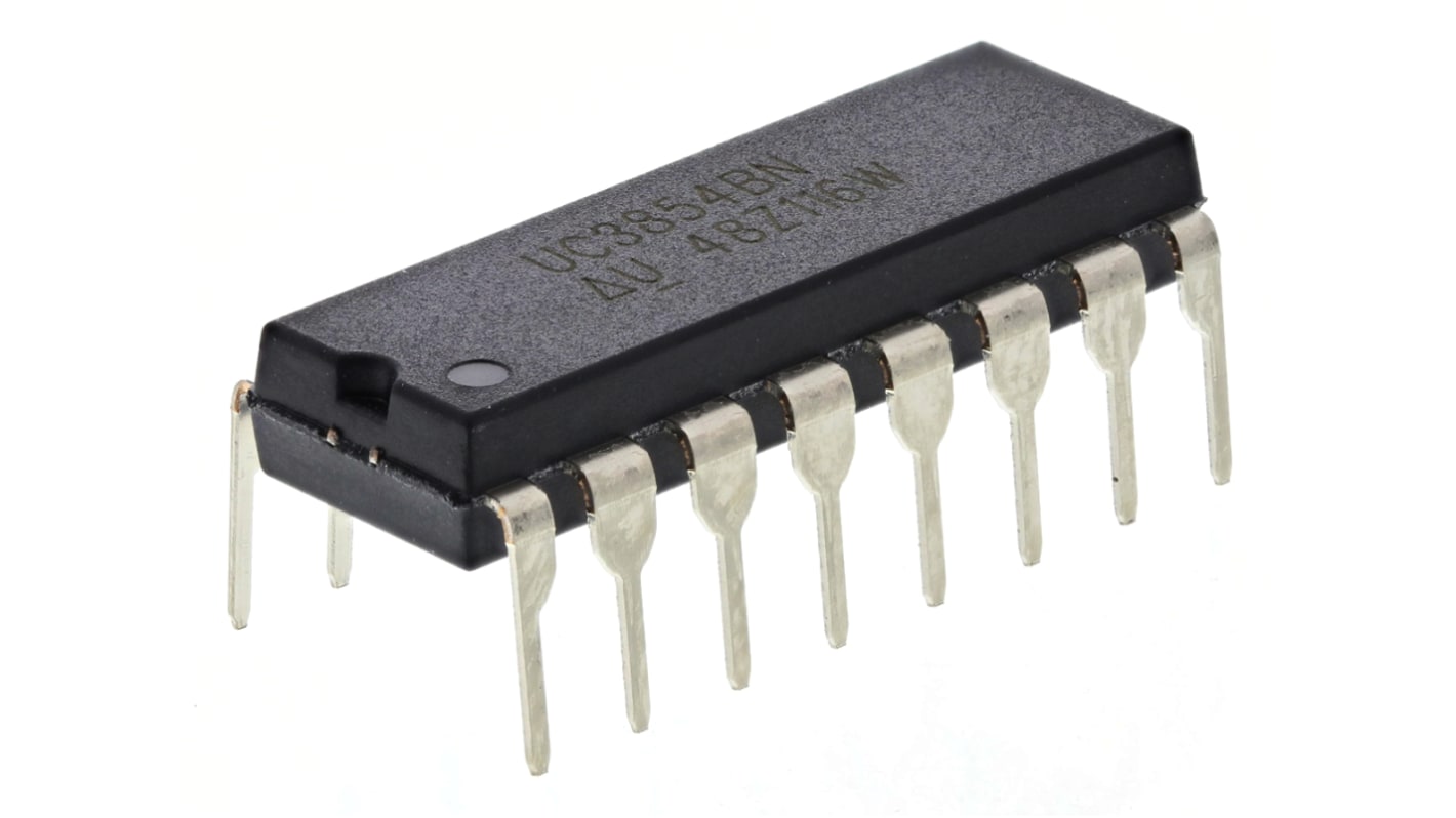 Texas Instruments UC3854BN, Power Factor Pre-Regulator Circuit, 115 kHz, 20 V 16-Pin, PDIP