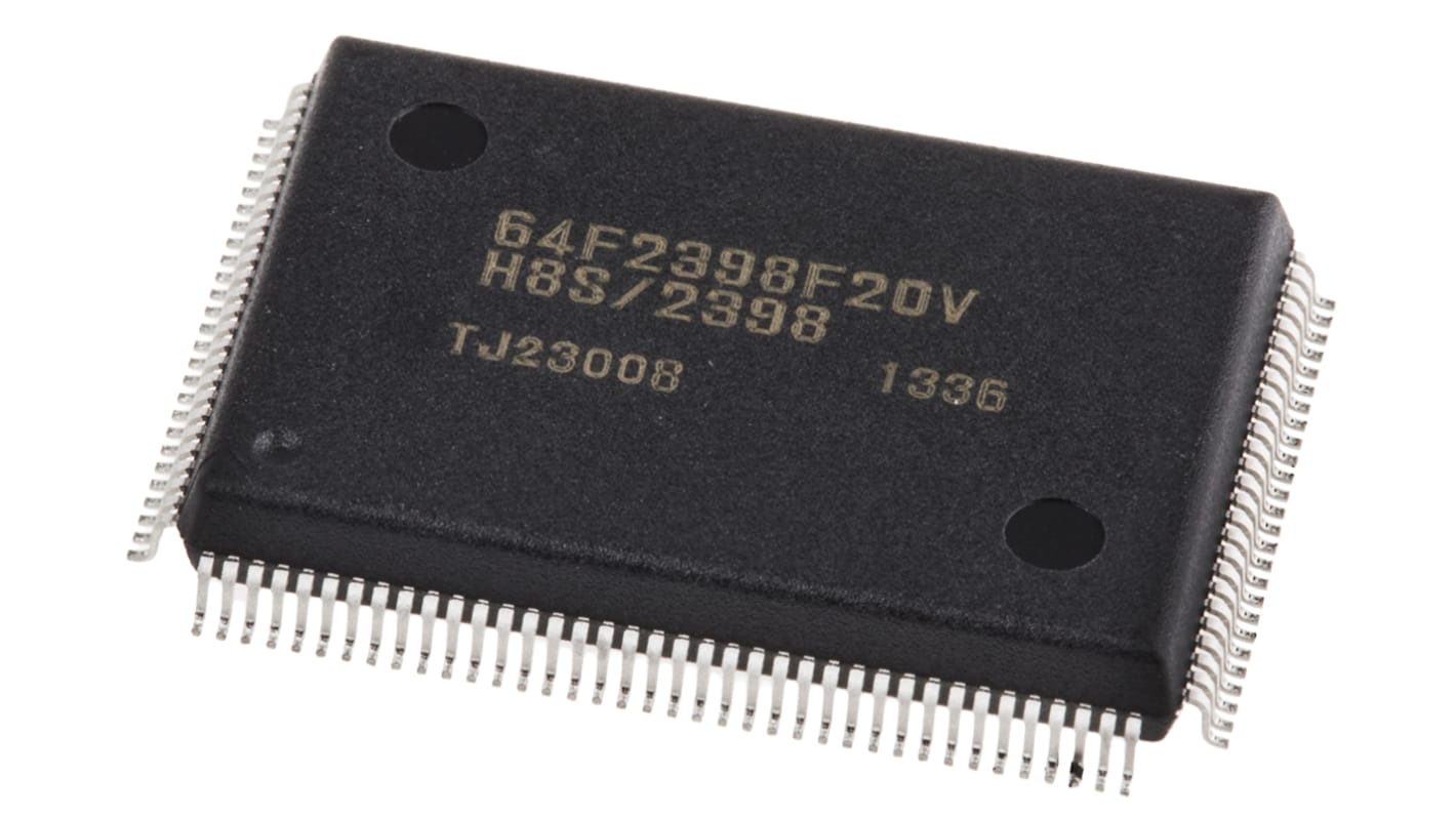 Renesas Electronics HD64F2398F20V, 16/32bit H8S/2000 Microcontroller, H8S, 20MHz, 256 kB Flash, 128-Pin PQFP