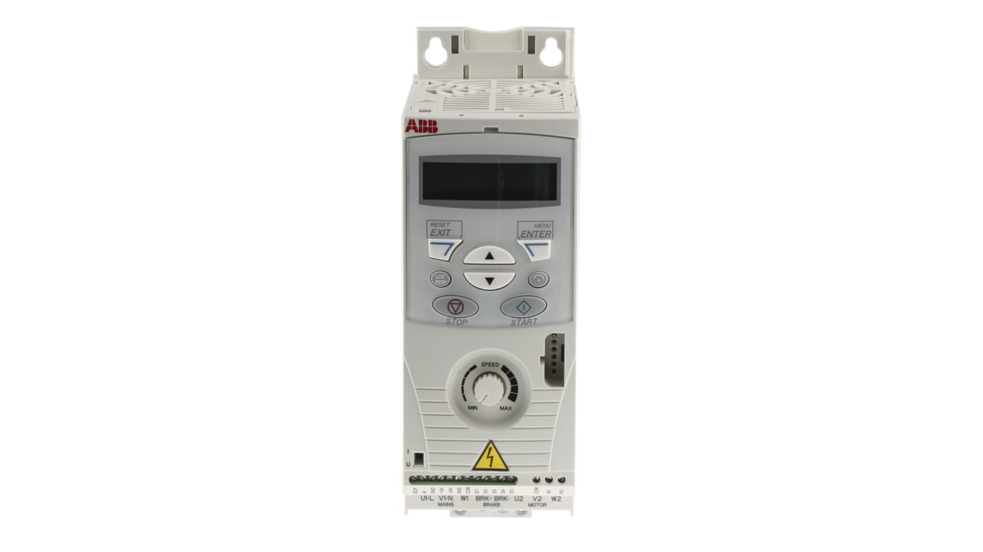 ABB Inverter Drive, 0.55 kW, 3 Phase, 400 V ac, 1.9 A, ACS150 Series