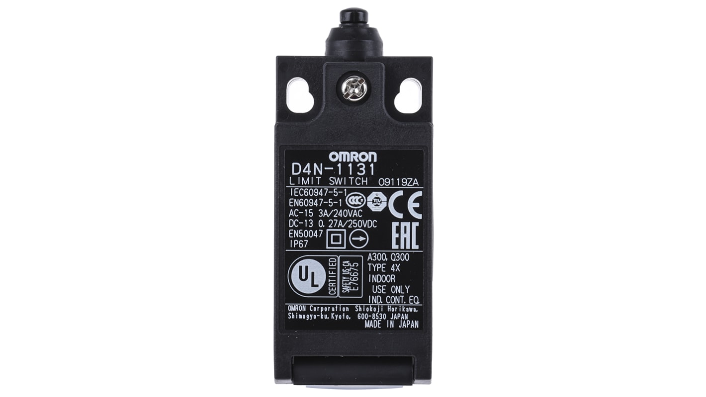 Interruptor de bloqueo con Émbolo Omron D4N, SPDT, NA/NC, IP67