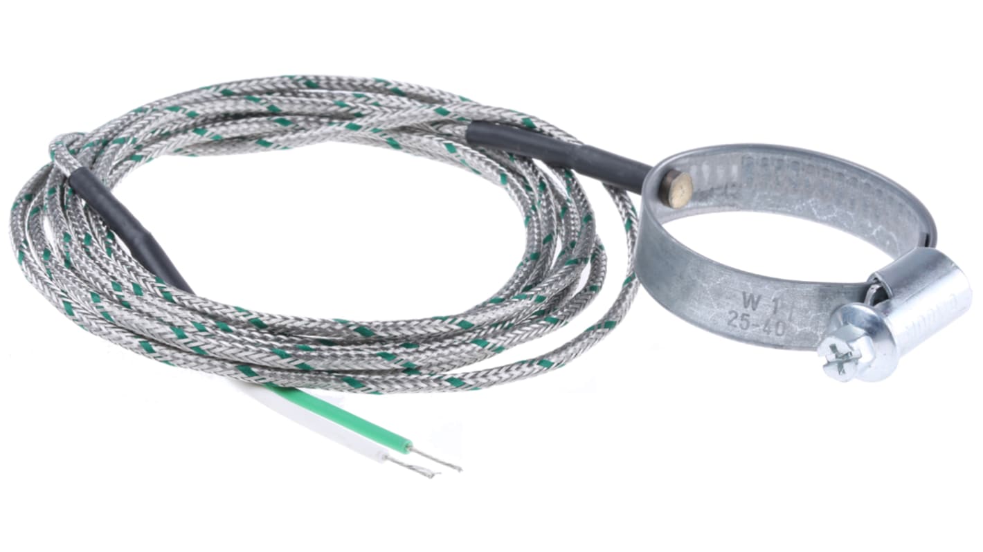 Thermocouple RS PRO type K Ø 30 → 40mm, L 2m, +1100°C max à Câble