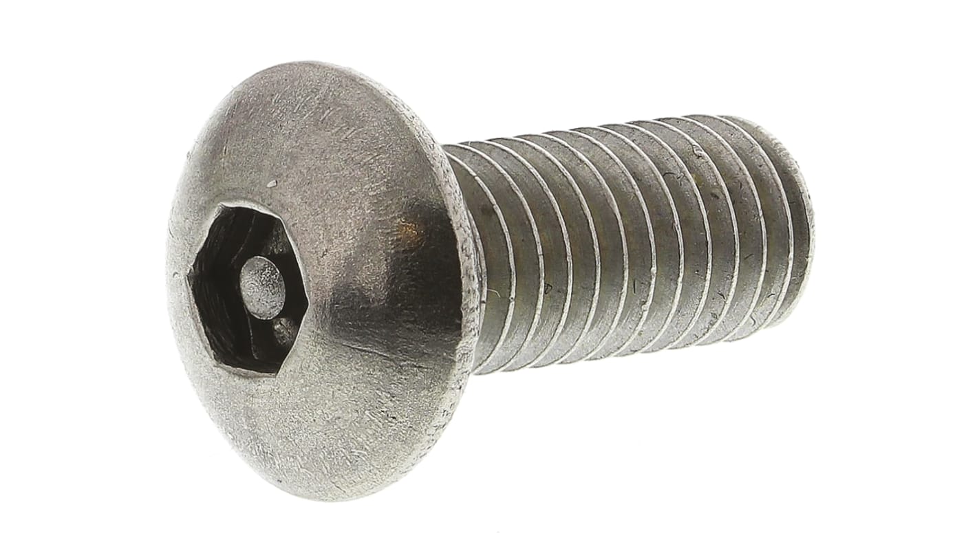 Bezpečnostní šroub, Prostý Půlkulová hlavice , Nerezová ocel, M5, délka: 12mm