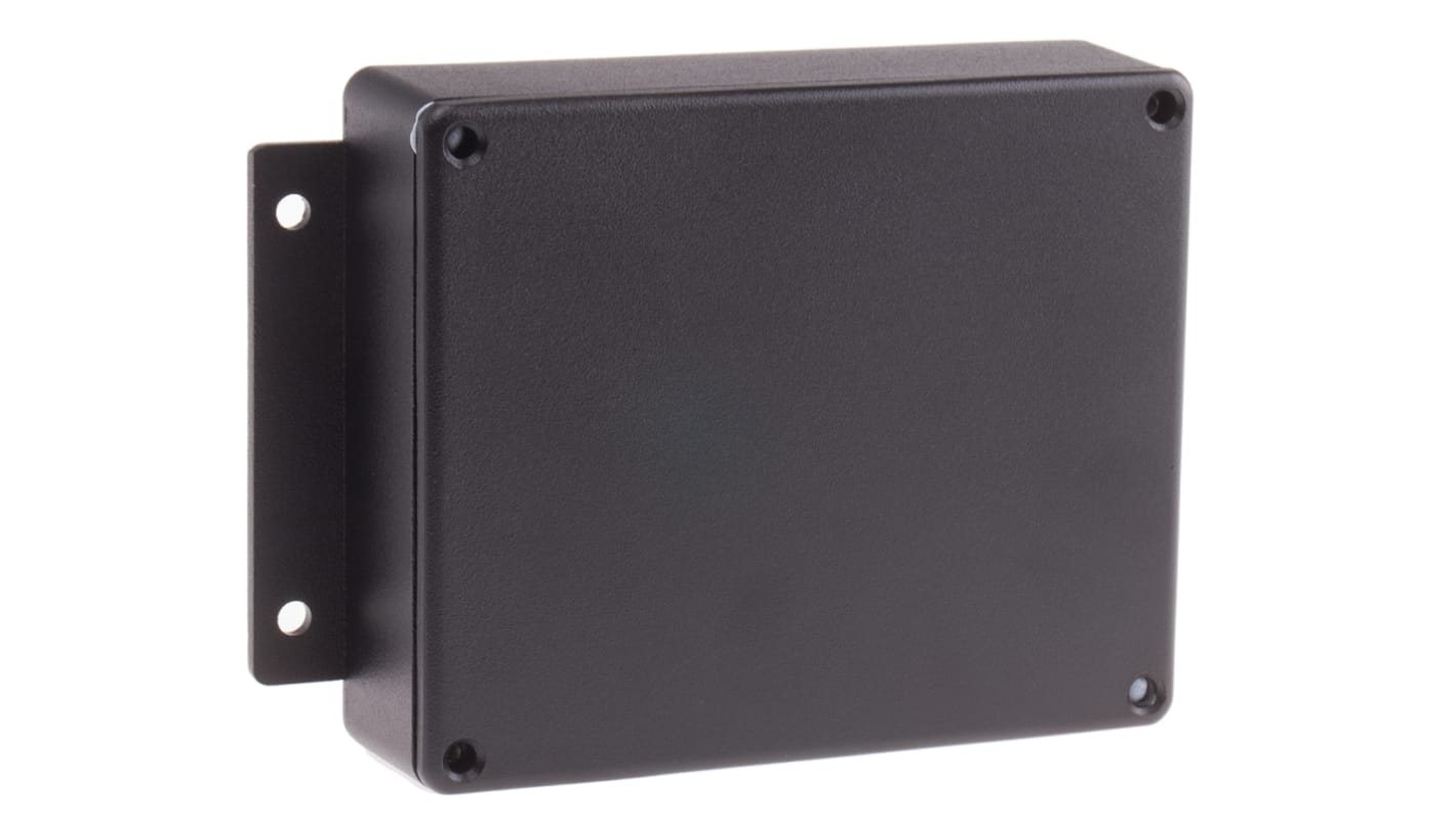 Caja RS PRO de Aluminio Presofundido Negro, 139.8 x 89.7 x 55.2mm, IP66, Apantallada