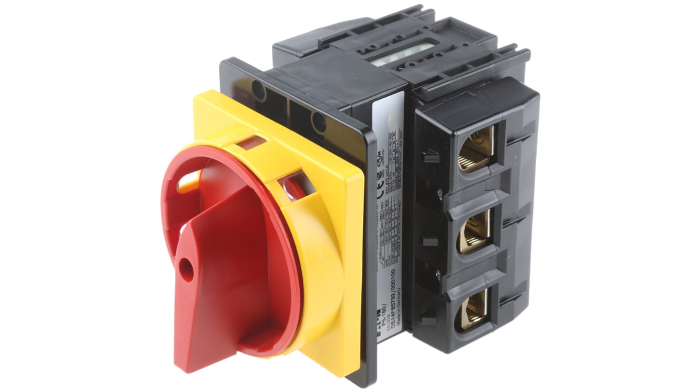 Eaton 3P Pole Panel Mount Isolator Switch - 160A Maximum Current, 55kW Power Rating, IP65