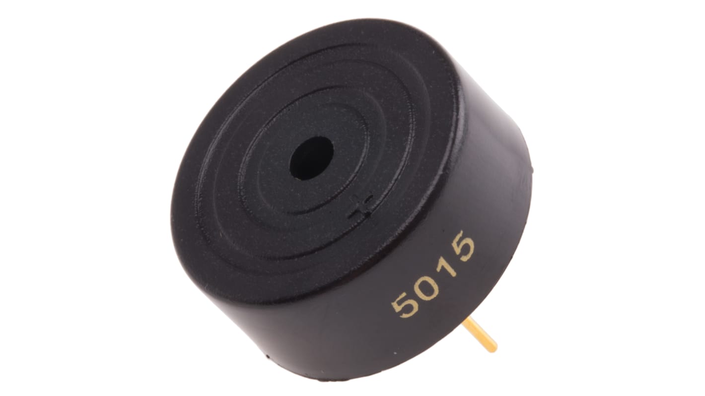 RS PRO Piezo Buzzer Dauerton, 75dB, Durchsteckmontage, 3V dc→20V dc, Intern, ø 23.3mm, 23.3 x 10.2mm