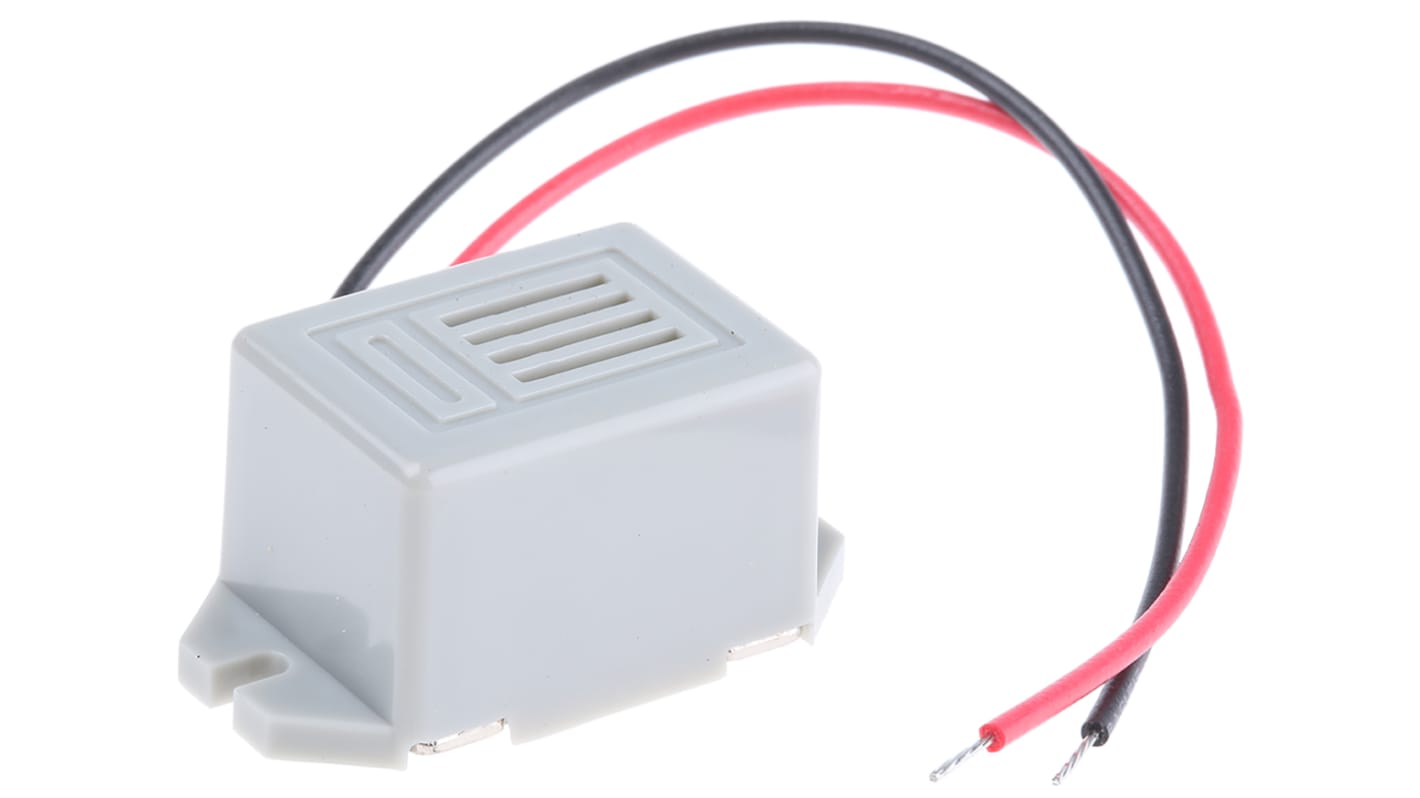 RS PRO 75dB Flange Mount Continuous Internal Magnetic Buzzer Component ...