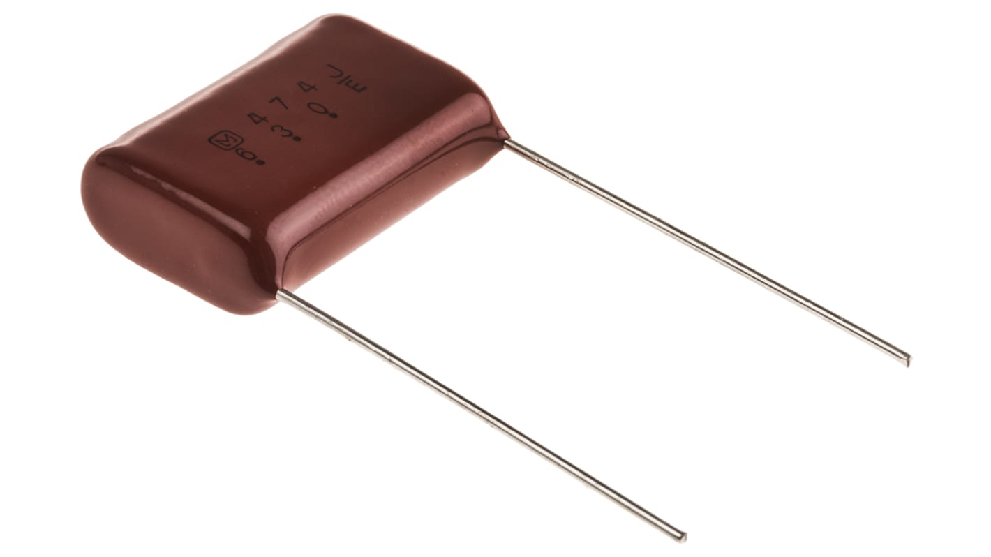 Panasonic ECQE(F) Polyester Film Capacitor, 630V dc, ±5%, 470nF, Through Hole