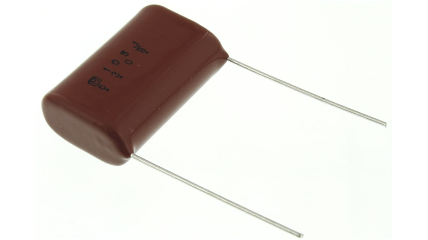 Panasonic ECQE(F) Polyester Film Capacitor, 630V dc, ±5%, 1μF, Through Hole