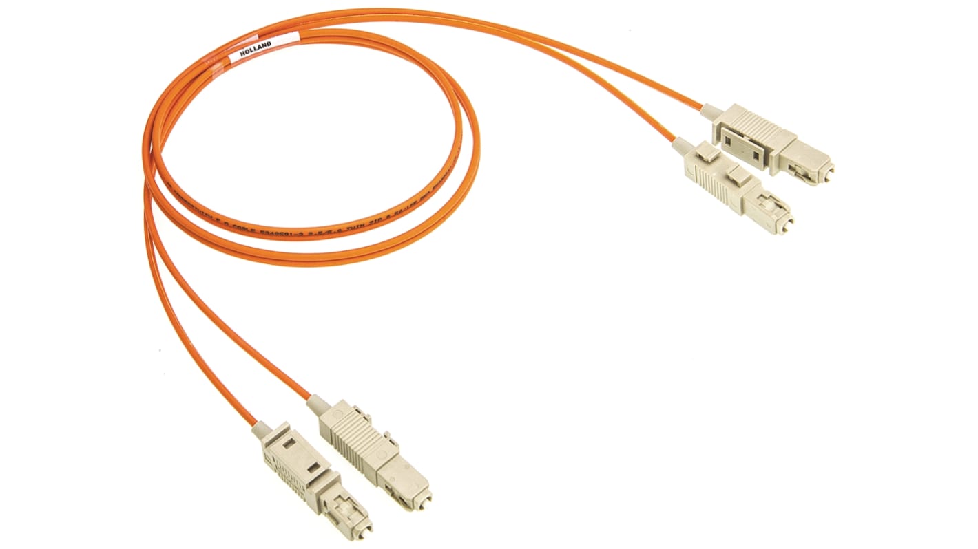 COMMSCOPE OM2 Multi Mode OM2 Fibre Optic Cable, 50/125μm, Orange, 1m