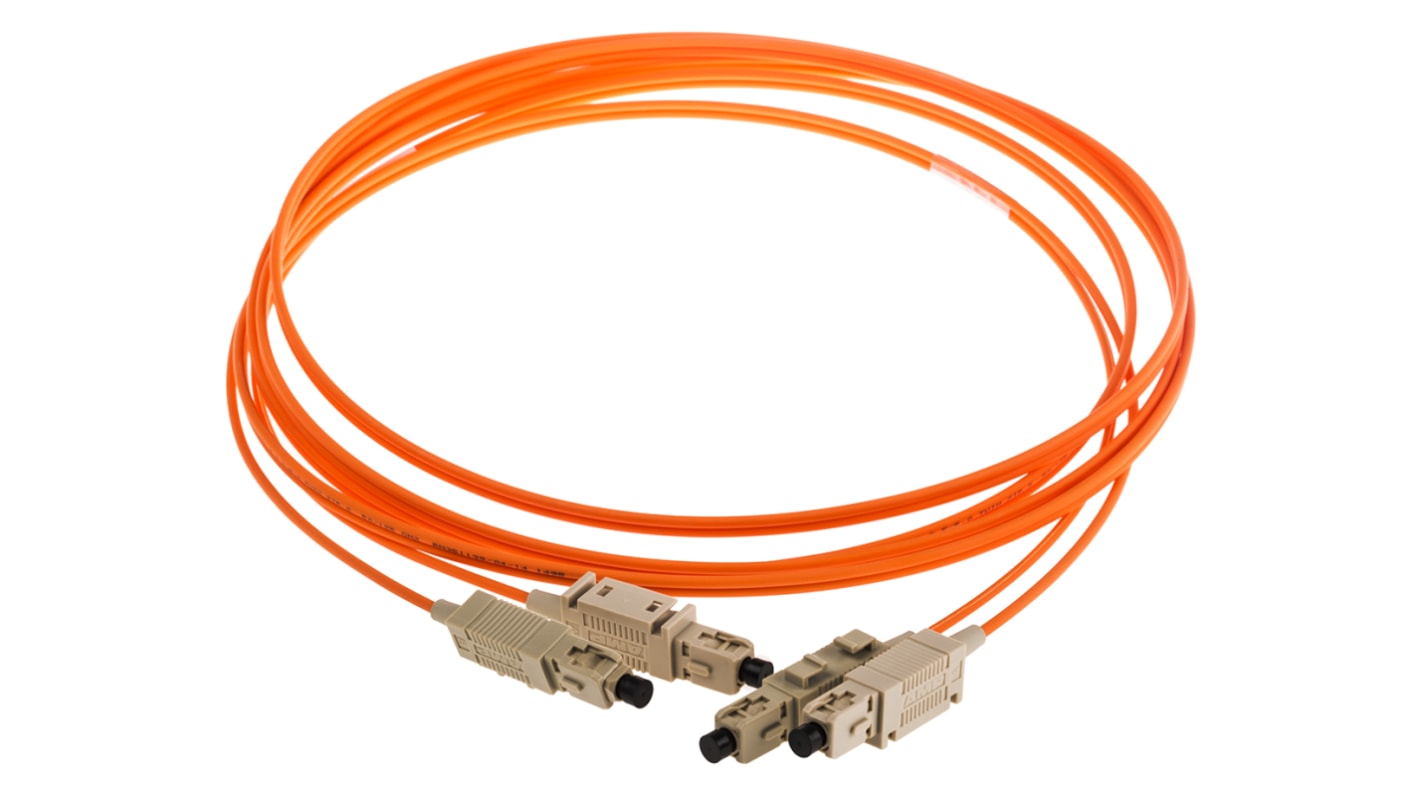 Fibra ottica a OM2 Modo multiplo TE Connectivity Arancione di Ø 50/125μm