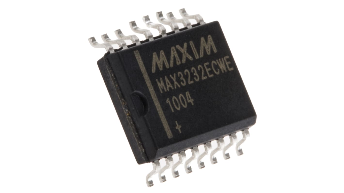 Maxim Integrated MAX3232ECWE+ Line Transceiver, 16-Pin SOIC W